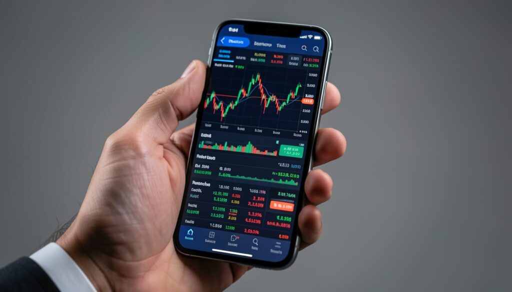 trading app smartphone conto demo